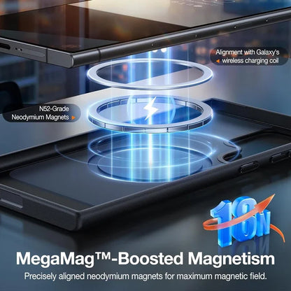 UYUXIO Magnetic Kickstand Case – Holder Cover for Samsung S25/S24/S23 Ultra/Plus/FE