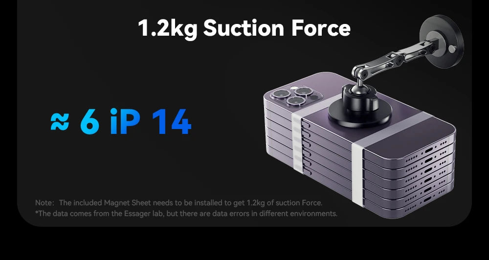 Essager Magnetic Car Wireless Charger – 15W Fast Charging Mount for MagSafe iPhone