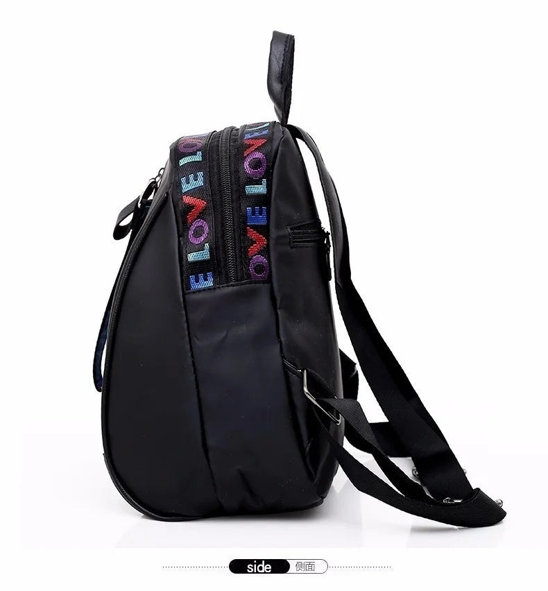 Women’s Fashion LOVE Backpack – Casual Shoulder Bag for School & Daily Use