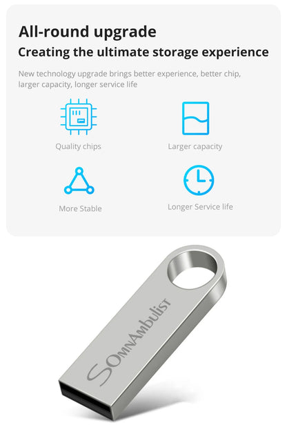 SomnAmbulist USB Flash Drive – 4GB to 128GB High-Speed USB 2.0 for PC & Mobile