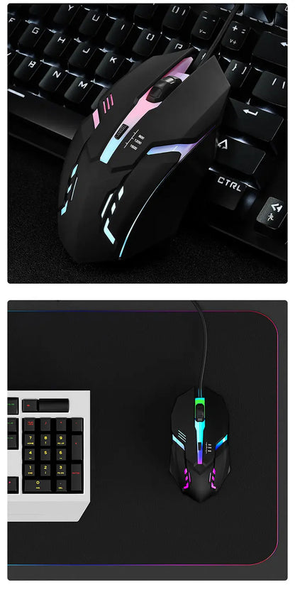 2025 ITLY M01 Sports Gaming Mouse – USB Wired with LED Luminous Backlit
