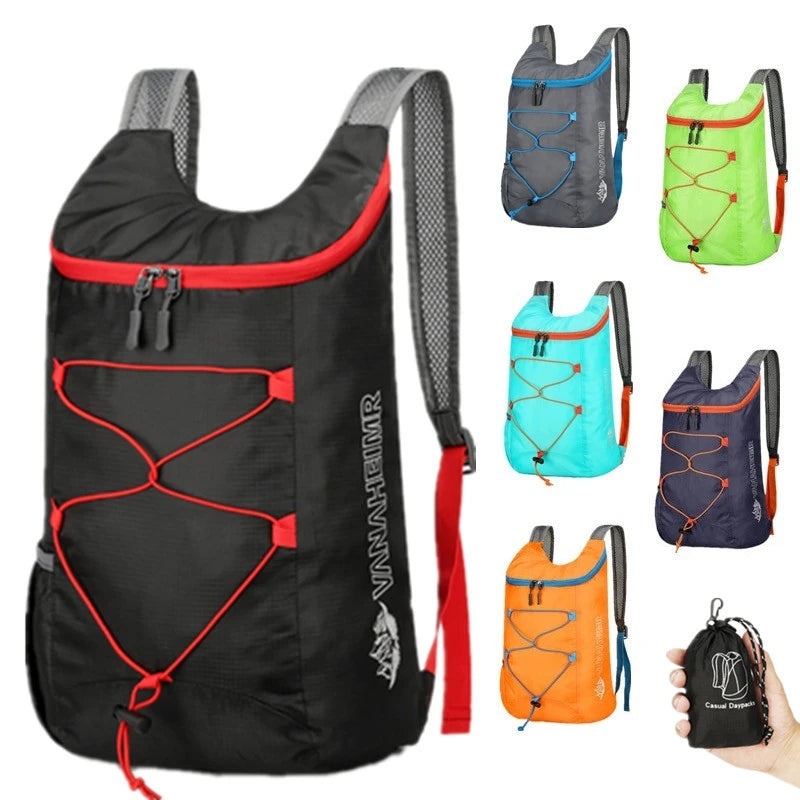Lightweight Waterproof Folding Backpack – Outdoor Travel, Hiking & Camping Bag