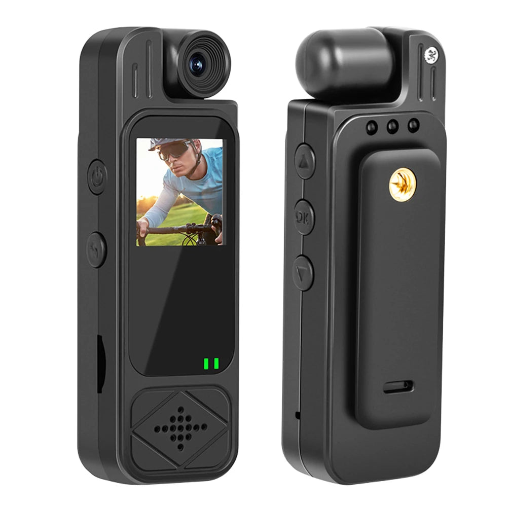 Mini Body Camera 1080P – HD Sports Cam with Infrared Night Vision & 1.3” Screen