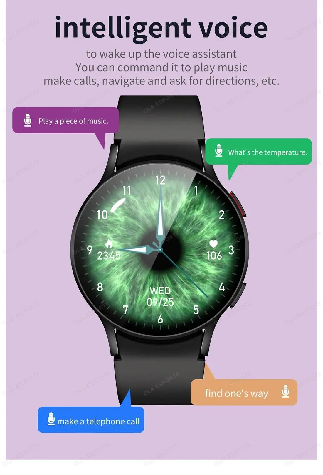 Smartwatch with Bluetooth Call – Waterproof Fitness Watch with Heart Rate & Sleep Monitor