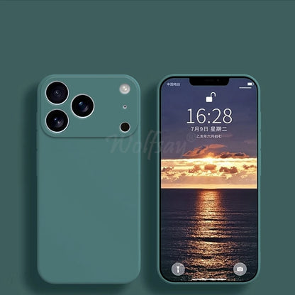 Liquid Silicone Case for iPhone 17 Series – Soft TPU Cover for Pro / Pro Max / Air