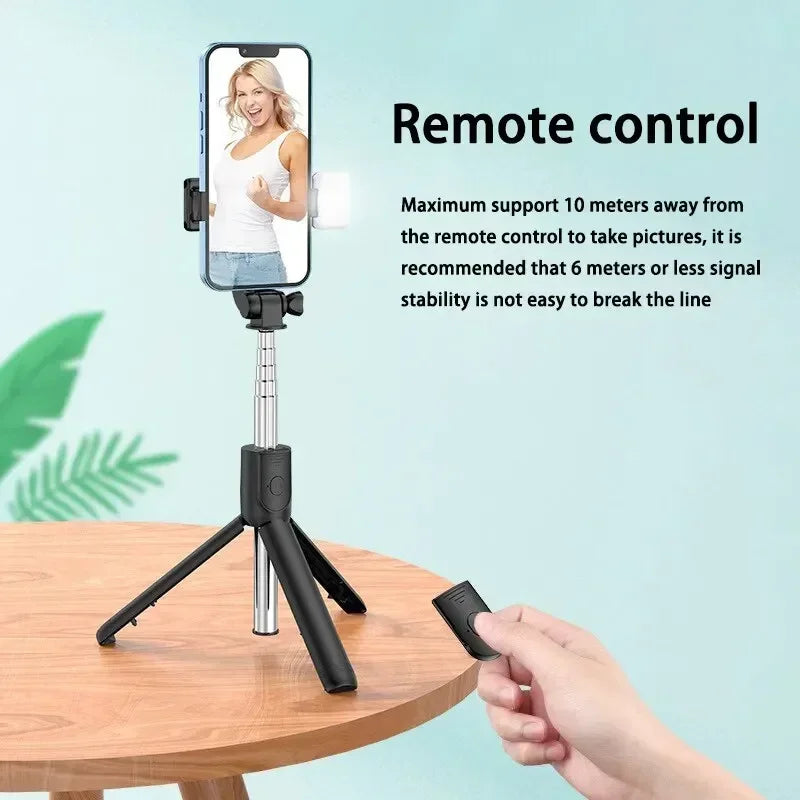 Telescopic Selfie Stick & Tripod – Portable 700mm Phone Stand with Bluetooth Remote