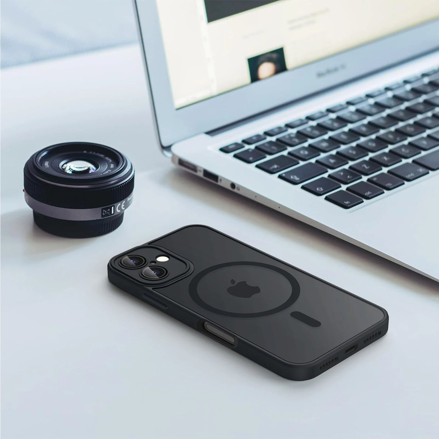 Luxury Magnetic Matte Armor Case – Shockproof & MagSafe Compatible for iPhone 11–16