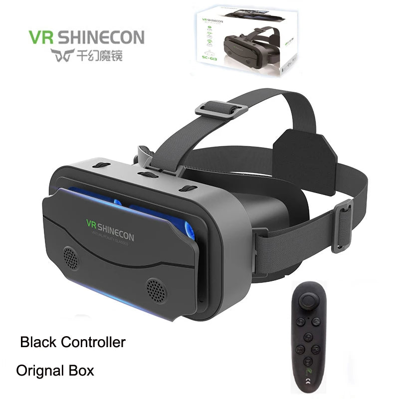 SHINECON 3D VR Glasses – Virtual Reality Headset for 5-7'' Phones with Original Box
