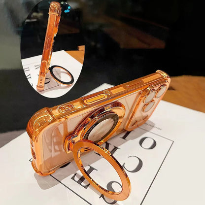 MagSafe Stand Case with Lens Protection – iPhone 11–17 Pro Max