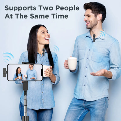 SNZIYAG K10 Wireless Lavalier Microphone – Portable Mini Mic for iPhone, Android, PC & Live Gaming