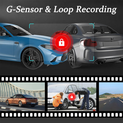 Dual Lens Car DVR 1080P – Interior & Front Dash Cam Full HD Vehicle Recorder