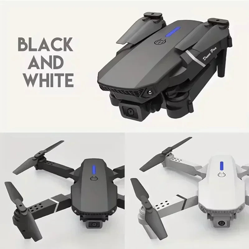 E88 Pro Foldable Drone – 4K/1080P HD Camera, WiFi FPV, RC Helicopter Toy Gift