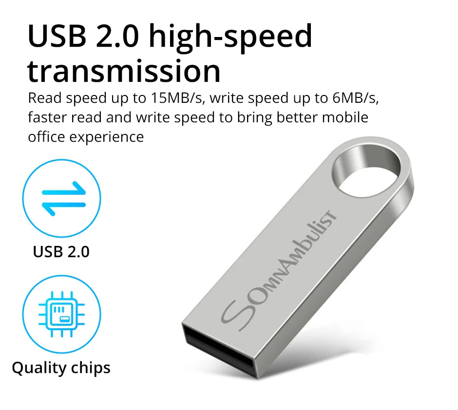 SomnAmbulist USB Flash Drive – 4GB to 128GB High-Speed USB 2.0 for PC & Mobile