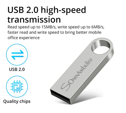 SomnAmbulist USB Flash Drive – 4GB to 128GB High-Speed USB 2.0 for PC & Mobile