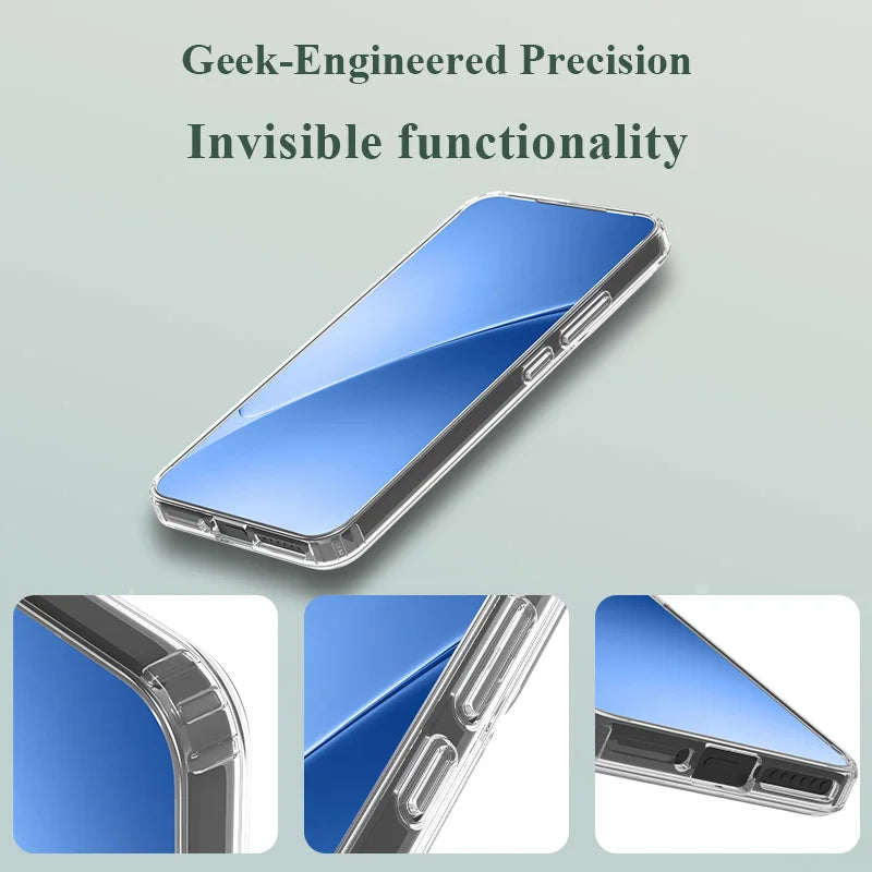 Lereach Crystal Clear Case – Ultra-Thin Shockproof & Anti-Scratch for Xiaomi 15 Ultra / 15 / 14T / 14T Pro