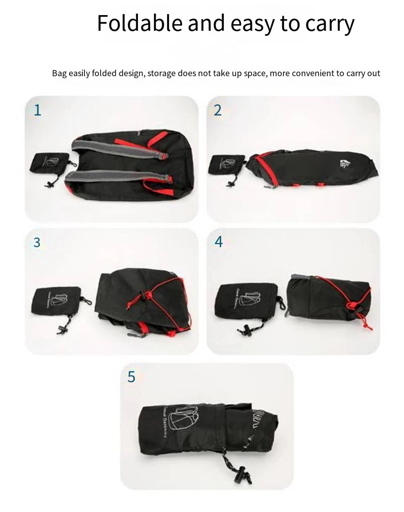 Lightweight Waterproof Folding Backpack – Outdoor Travel, Hiking & Camping Bag