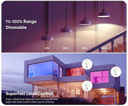 Multicolor LED Bulb with Remote – E27 Base, 220V, Dimmable