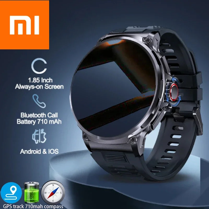 Xiaomi 1.85" Ultra HD Smartwatch – GPS Tracking, Bluetooth Calls, 710mAh Battery, 400+ Watch Faces, Huawei Compatible
