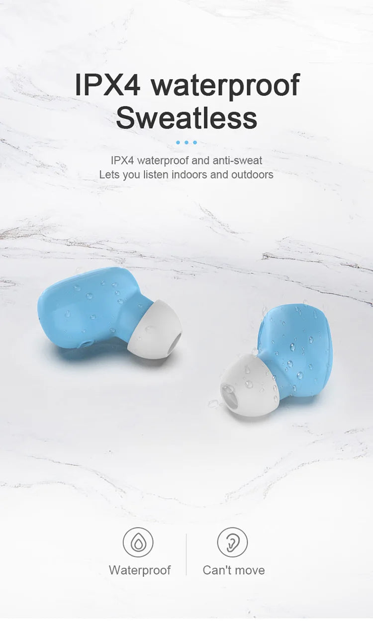 A6S TWS Wireless Earbuds – Bluetooth Stereo Headphones for Sport & Music
