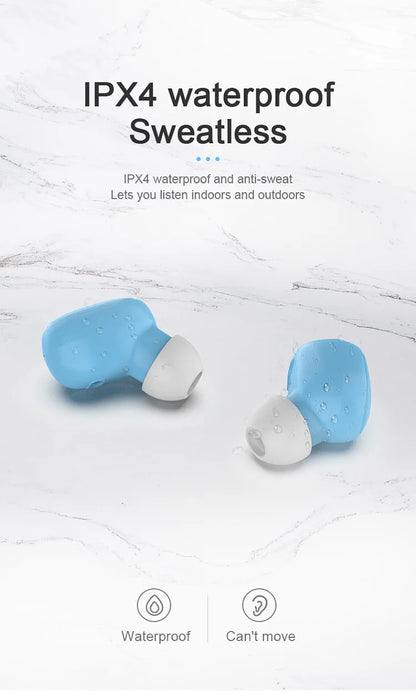 A6S TWS Wireless Earbuds – Bluetooth Stereo Headphones for Sport & Music