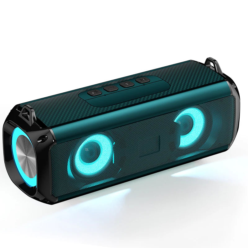 RGB Wireless Bluetooth Speaker – Rockmia EBS-045 with LED, TF/USB-C, and Strap