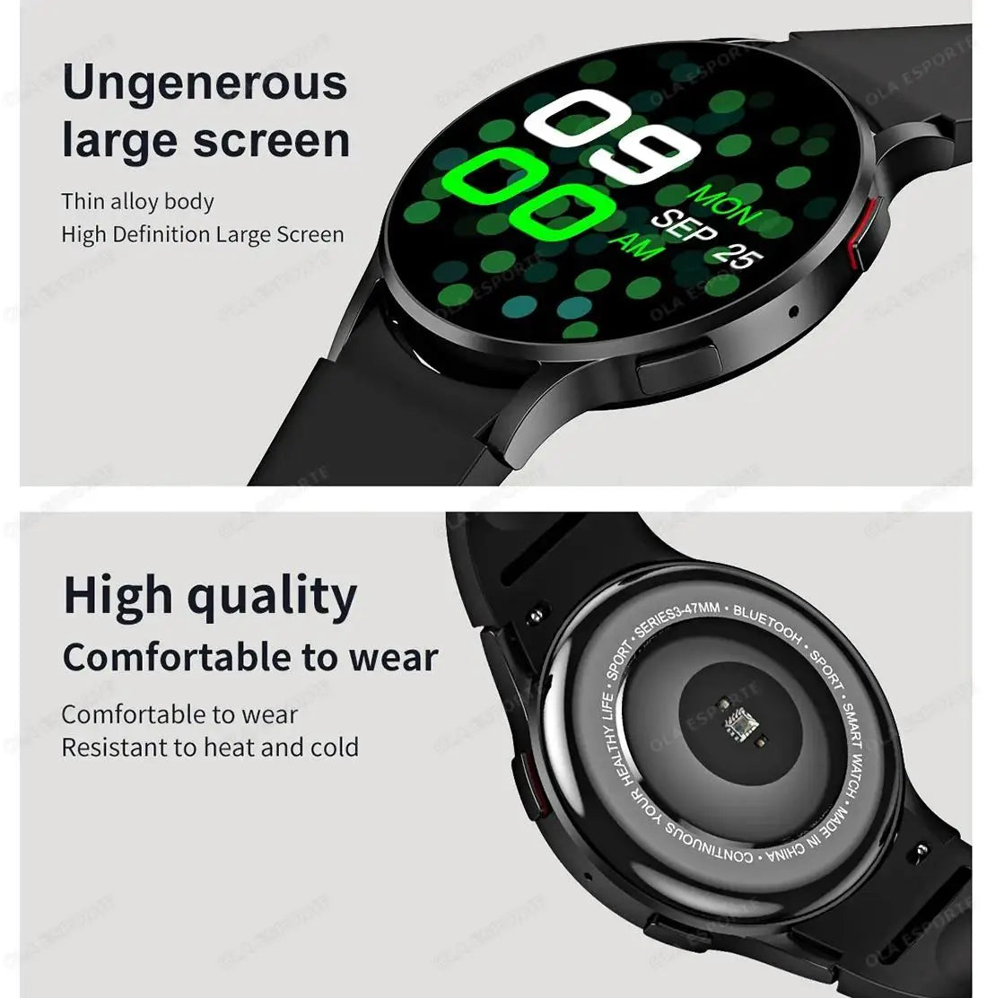 Smartwatch with Bluetooth Call – Waterproof Fitness Watch with Heart Rate & Sleep Monitor