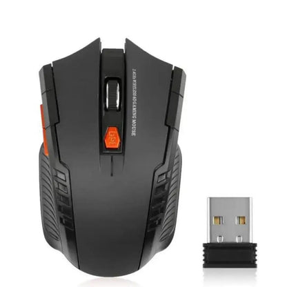 2.4G Wireless Gaming Mouse – 1600DPI, 6 Buttons, USB Receiver for PC & Laptop