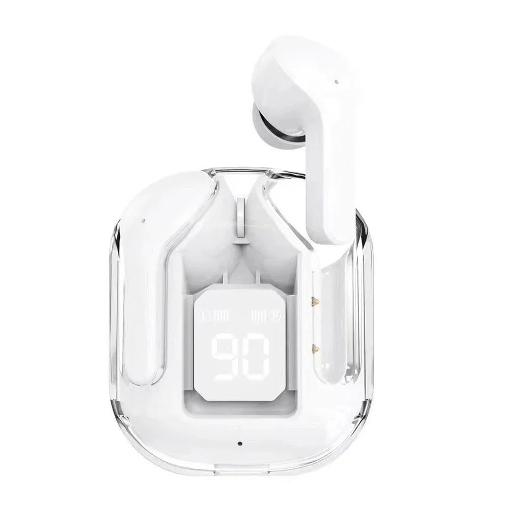 Bluetooth Earbuds with Smart Display Case and Premium Audio