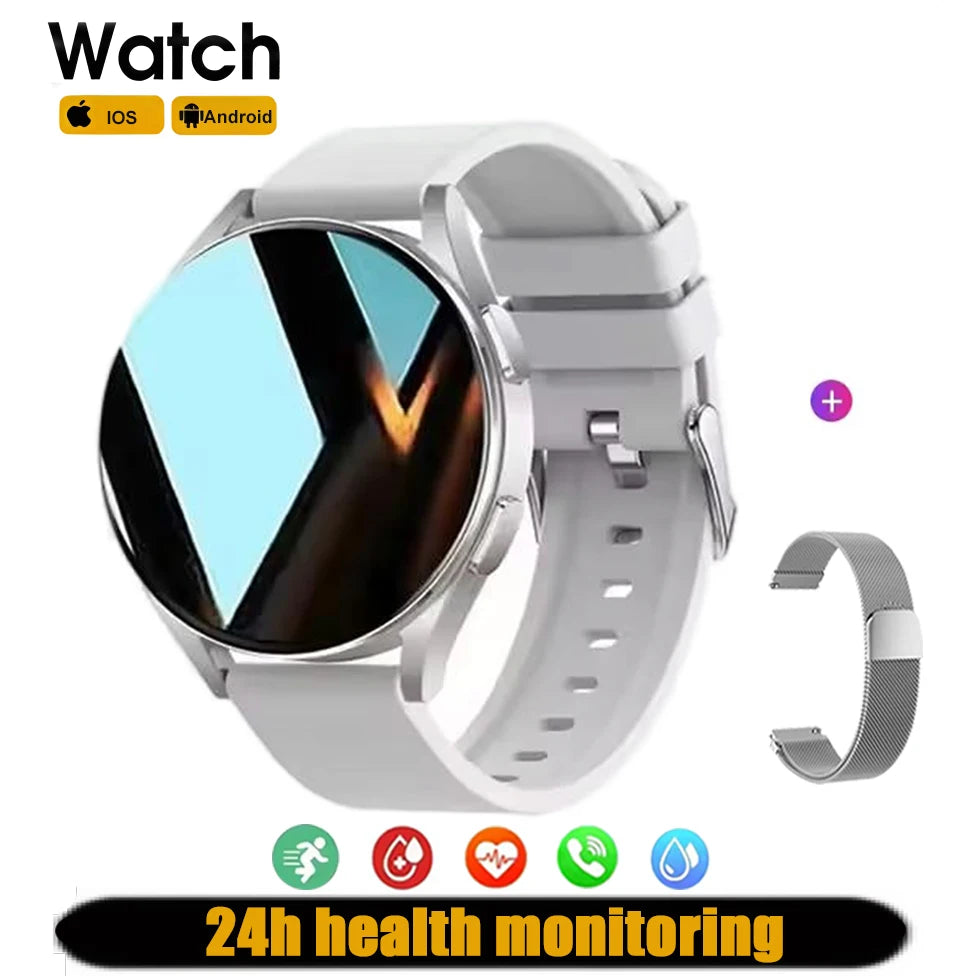 Smartwatch with Bluetooth Call – Waterproof Fitness Watch with Heart Rate & Sleep Monitor