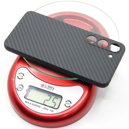 ZXKE Carbon Fiber Magnetic Case – Aramid Shell for Galaxy S23/S24/S25 Ultra, MagSafe & Car Mount Compatible