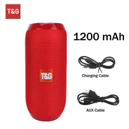 Portable T&G TG117 Speaker – TWS Surround Sound, Bluetooth, FM & TF