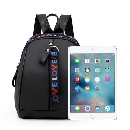 Women’s Fashion LOVE Backpack – Casual Shoulder Bag for School & Daily Use