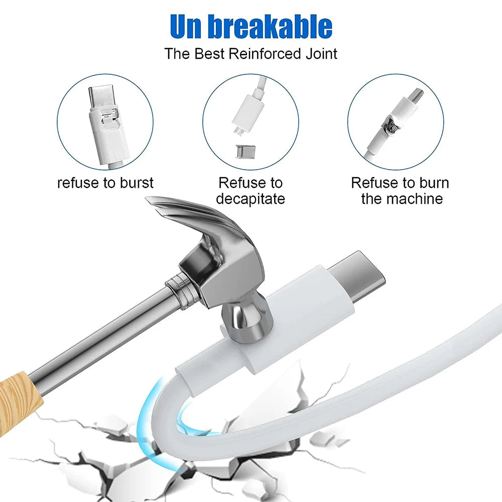 PD 60W USB-C to USB-C Fast Charging Cable – 1M/2M/3M for iPhone 15, Samsung, Xiaomi