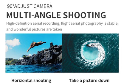 E99Pro Foldable Drone – 4K/1080P HD Camera, WiFi FPV, RC Helicopter Gift Toy