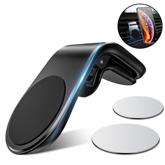 Magnetic Car Phone Holder – 360° Air Vent Mount for iPhone, Samsung & Huawei