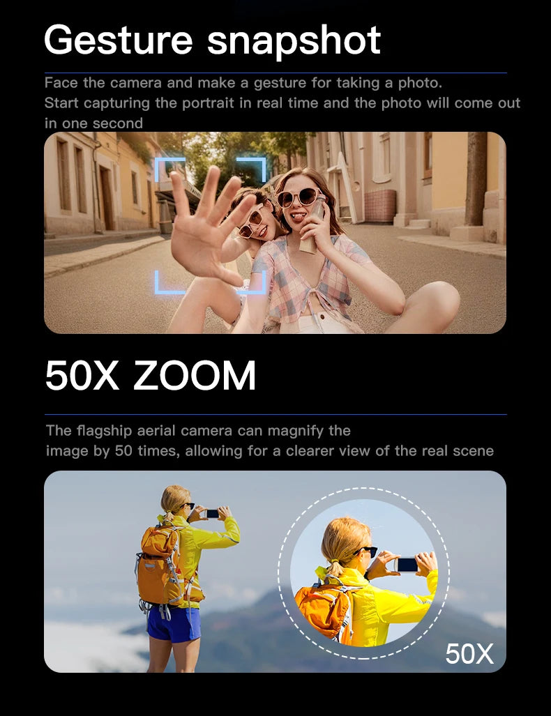 X226 Brushless Drone – Dual HD Camera, VR Control, Obstacle Avoidance, Optical Flow Hover