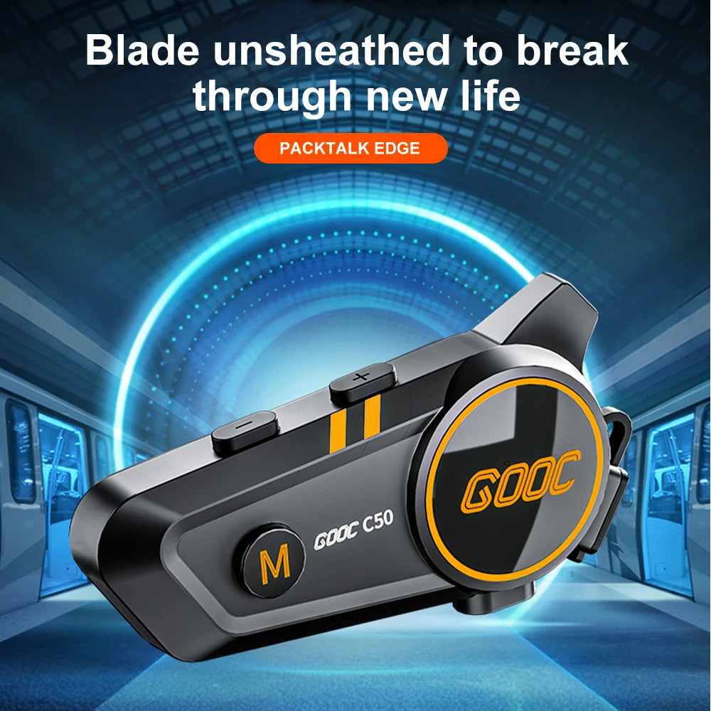 Bluetooth 5.3 Helmet Headset – Waterproof Hands-Free Speaker & MP3 Player for Motorcycle