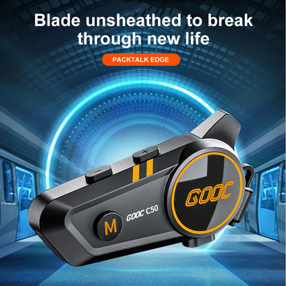 Bluetooth 5.3 Helmet Headset – Waterproof Hands-Free Speaker & MP3 Player for Motorcycle