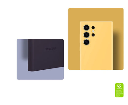 Original Silicone Case for Samsung Galaxy S24 Ultra / Plus – Soft Cover with Box