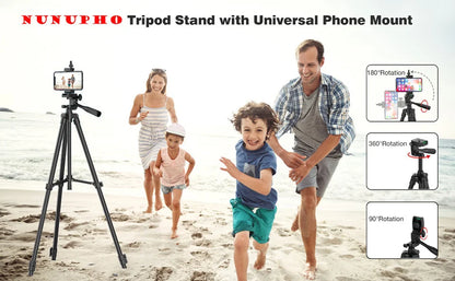 103cm Lightweight Tripod for Phone & Camera – Portable with Bluetooth Control & Desktop Stand