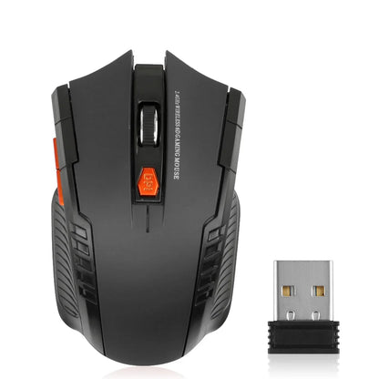 2.4G Wireless Gaming Mouse – 1600DPI, 6 Buttons, USB Receiver for PC & Laptop
