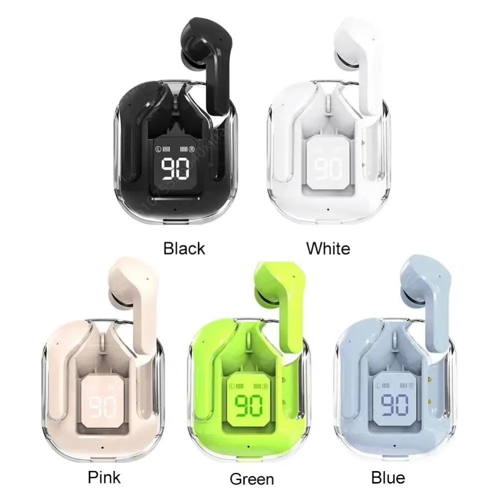 Bluetooth Earbuds with Smart Display Case and Premium Audio