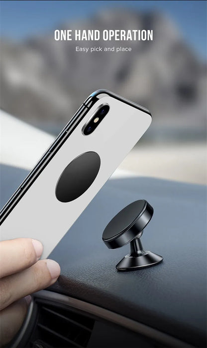 Magnetic Phone Holder – Stick-on Car Dashboard or Wall Mount for iPhone, Samsung & Xiaomi