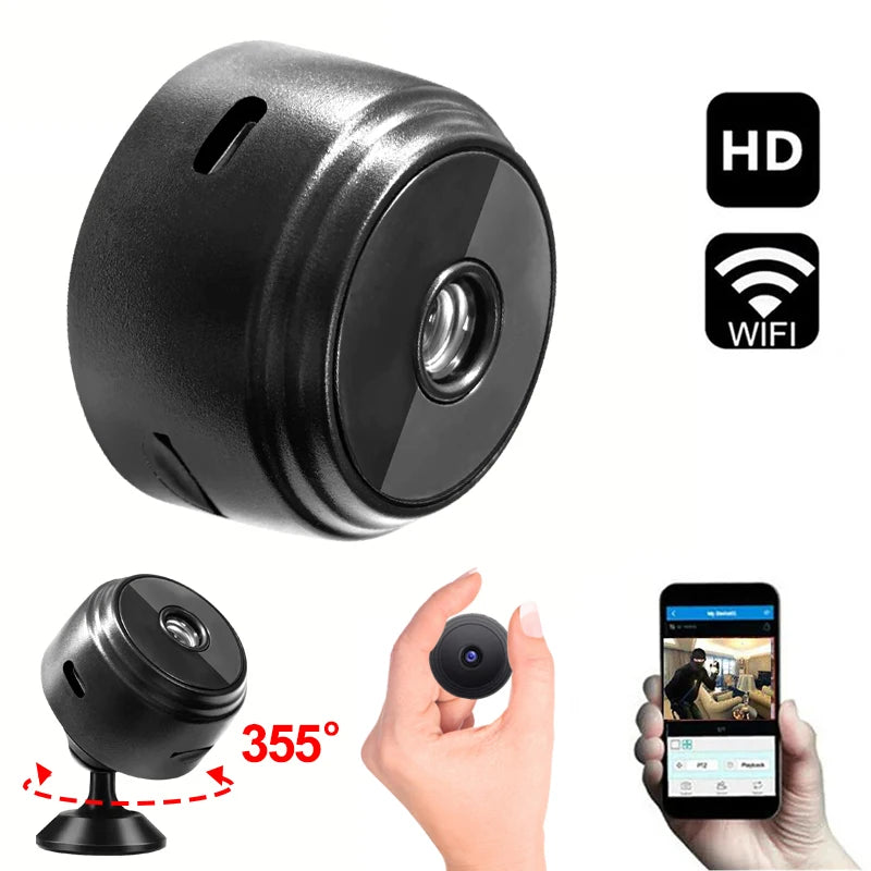A9 2MP Mini WiFi Camera – Wireless Security Cam with Remote Monitoring for Smart Home