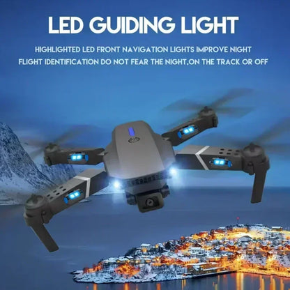 E88 Pro Foldable Drone – 4K/1080P HD Camera, WiFi FPV, RC Helicopter Toy Gift