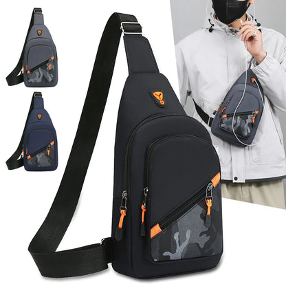 Men’s Chest Bag – Large Capacity Crossbody Shoulder Bag for Sports & Daily Use