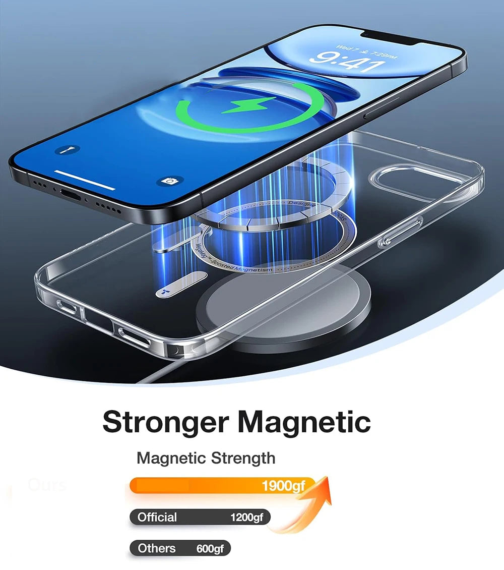 MagSafe Magnetic Wireless Charging Case – Shockproof Matte Cover for iPhone 16E 5G