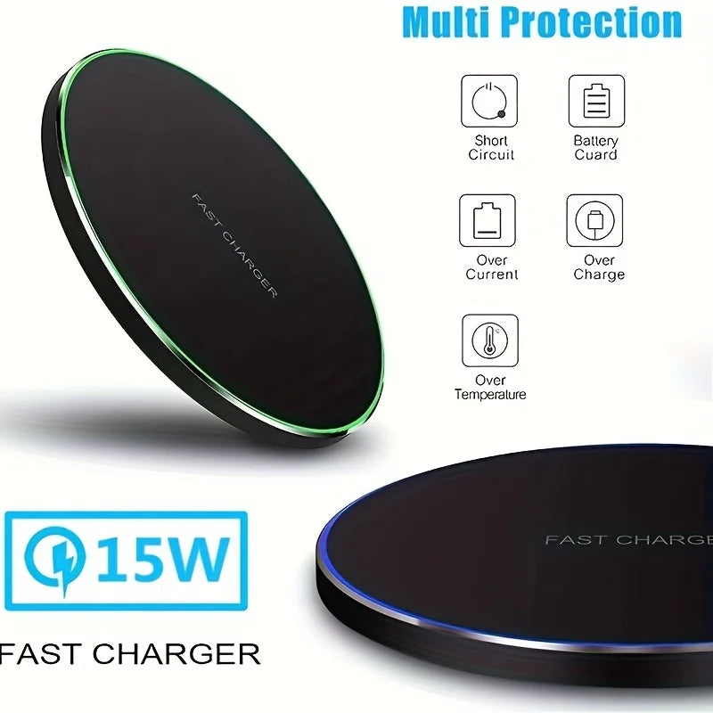 30W Fast Wireless Charger – Compatible with iPhone, Samsung & Xiaomi