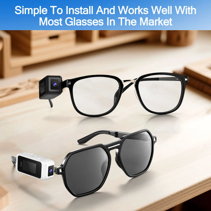 Wearable Glasses Camera 1080P – Mini Portable Video Recorder with Head-Mounted Design