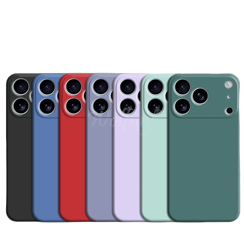 Liquid Silicone Case for iPhone 17 Series – Soft TPU Cover for Pro / Pro Max / Air